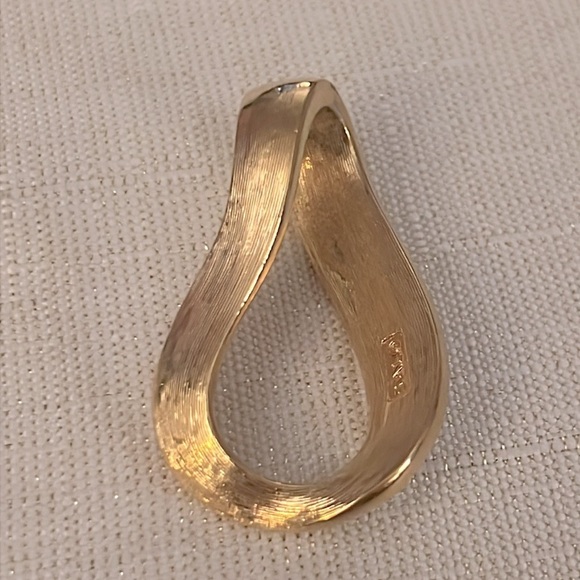 Vintage SWARVOSKI BAGUETTE/GOLD SLIDE PENDANT - Picture 10 of 14